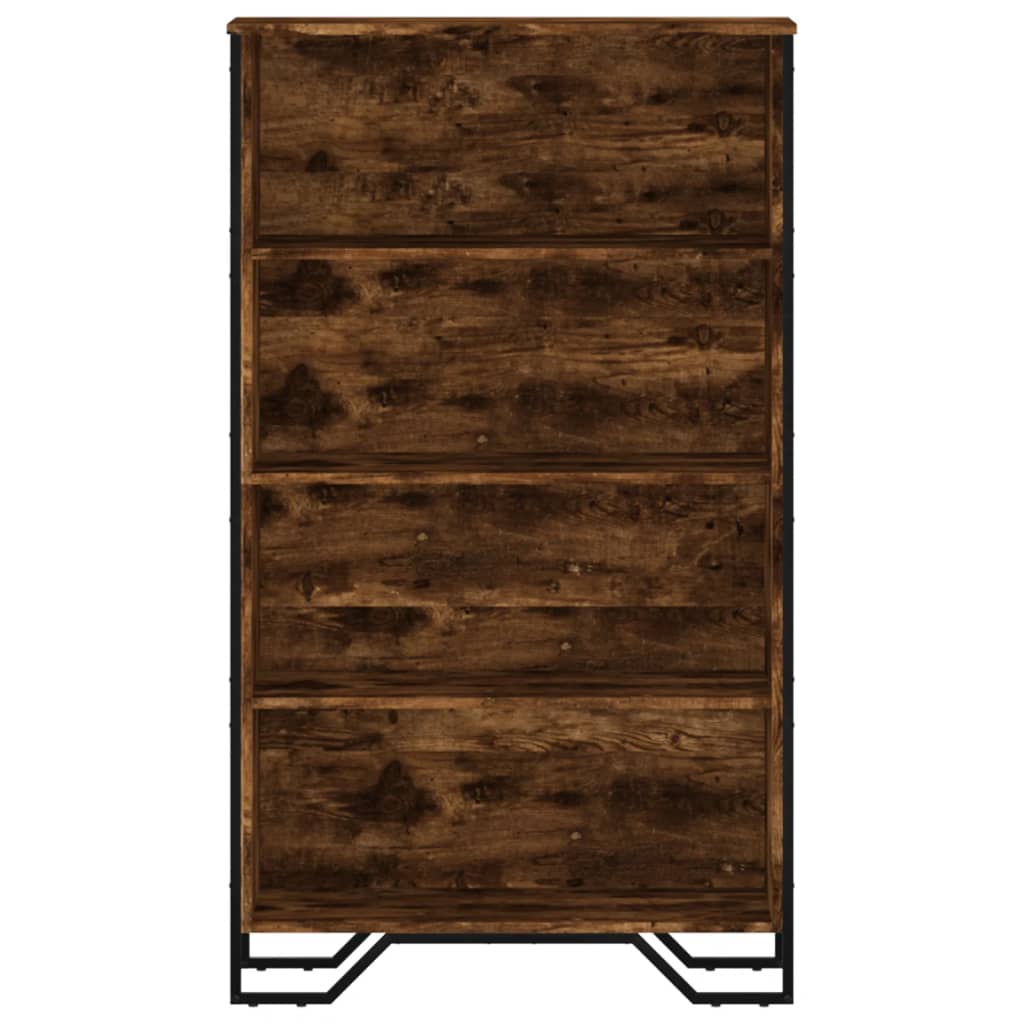 Boekenkast 80x31x137,5 cm bewerkt hout gerookt eikenkleurig is nu te koop bij PeponiXL, paradijselijk wonen!