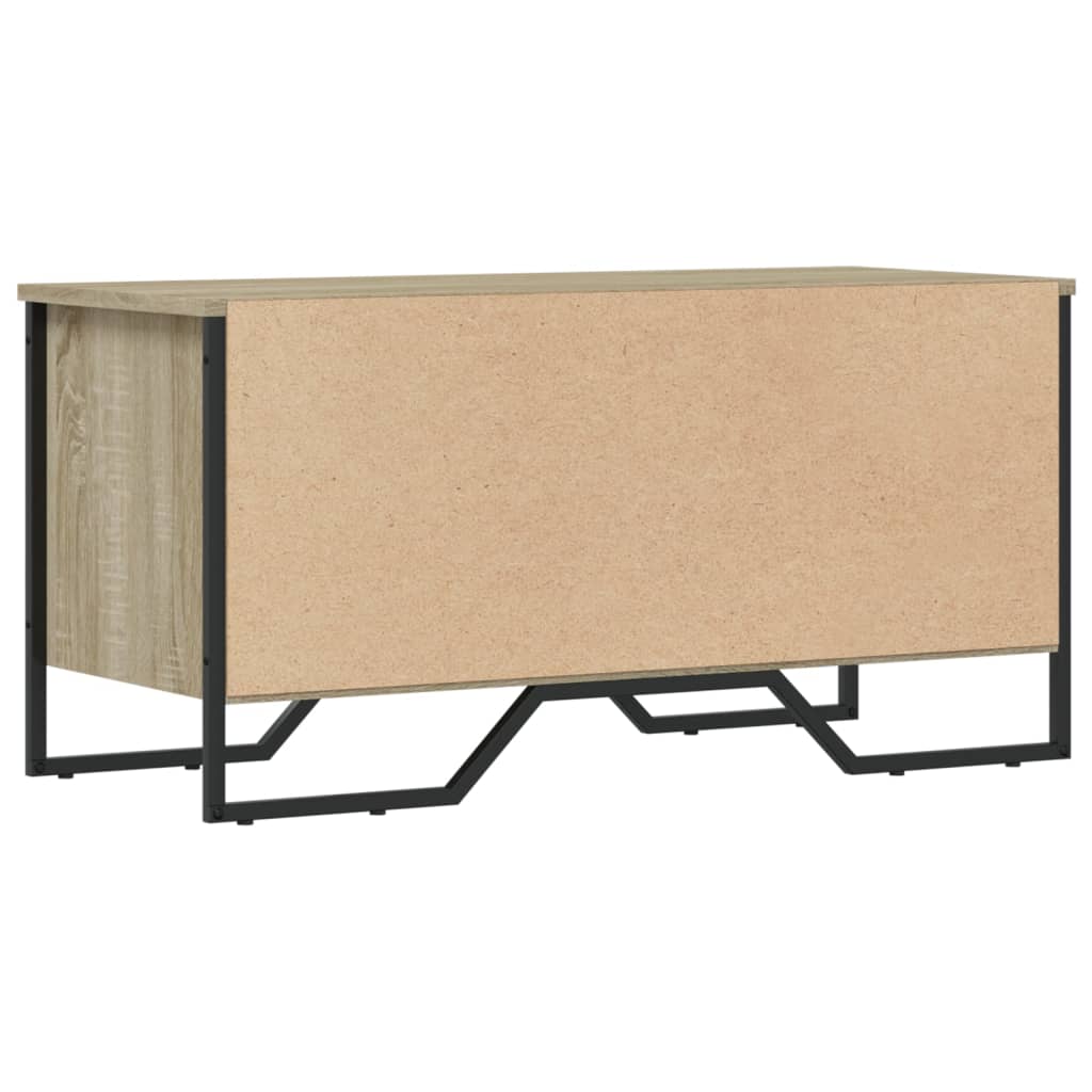 Schoenenkast 90x38x45,5 cm bewerkt hout sonoma eikenkleurig is nu te koop bij PeponiXL, paradijselijk wonen!