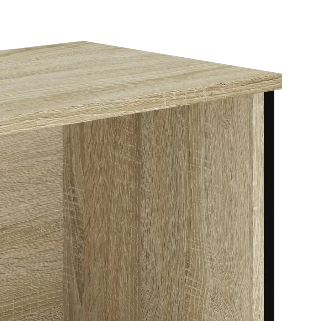 Schoenenkast 90x38x45,5 cm bewerkt hout sonoma eikenkleurig is nu te koop bij PeponiXL, paradijselijk wonen!