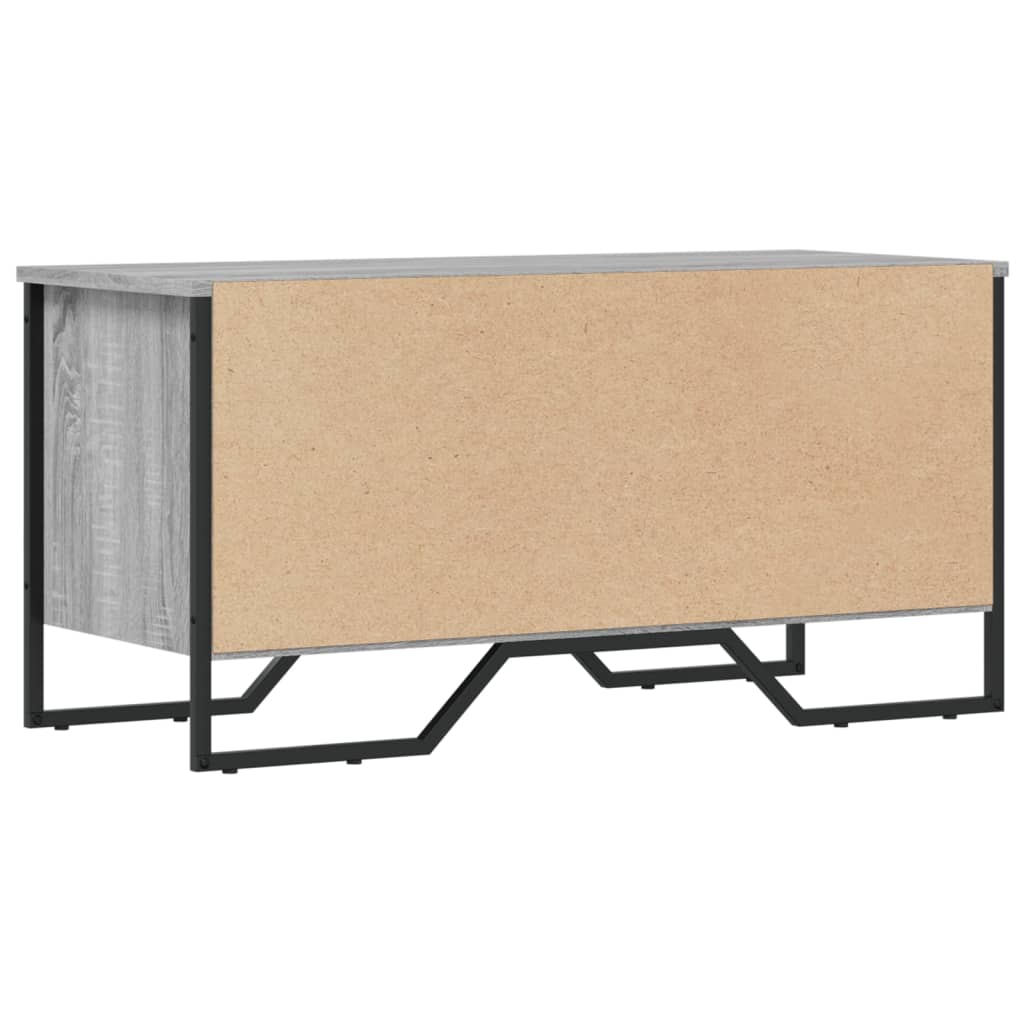 Schoenenkast 90x38x45,5 cm bewerkt hout grijs sonoma eikenkleur is nu te koop bij PeponiXL, paradijselijk wonen!