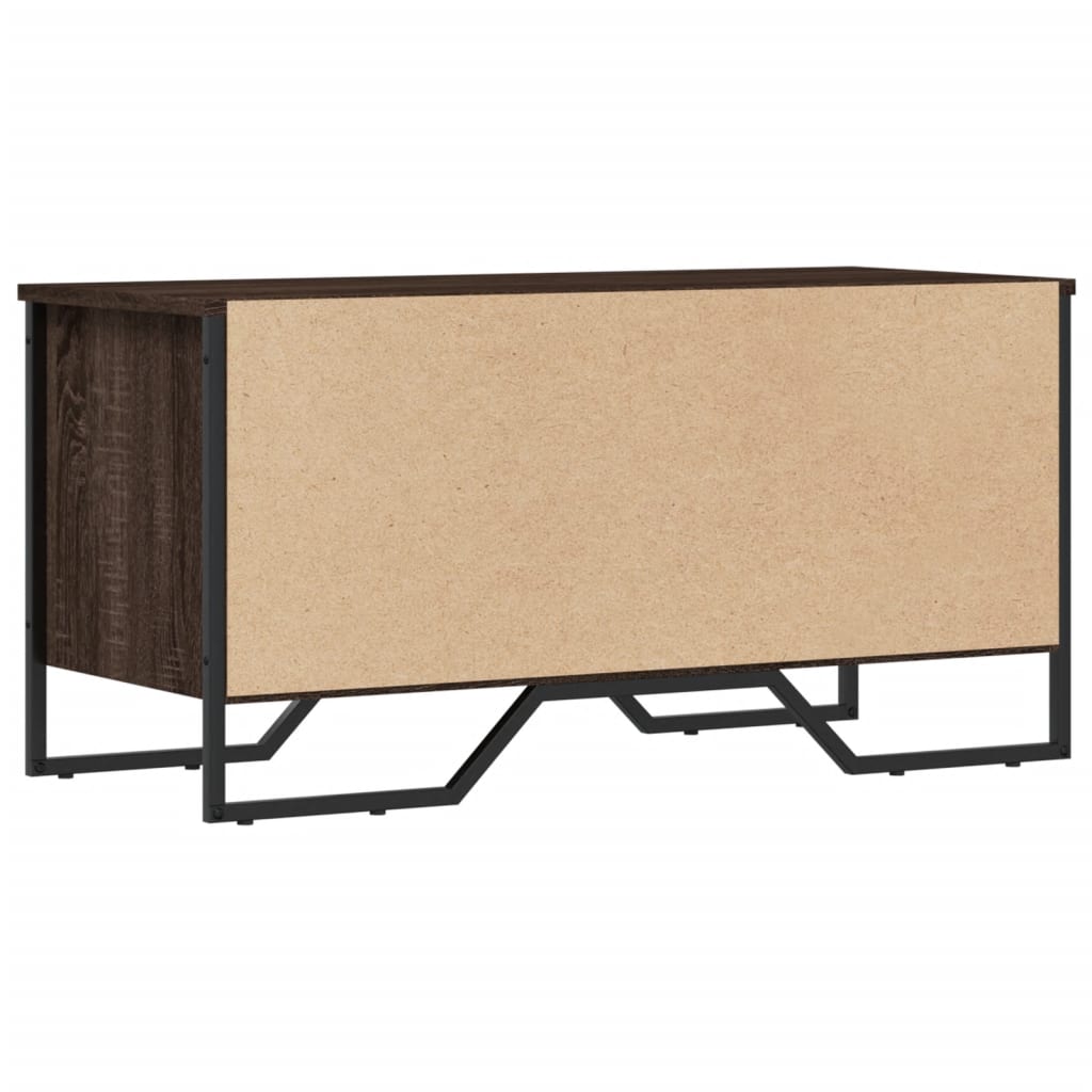 Schoenenkast 90x38x45,5 cm bewerkt hout bruin eikenkleurig is nu te koop bij PeponiXL, paradijselijk wonen!