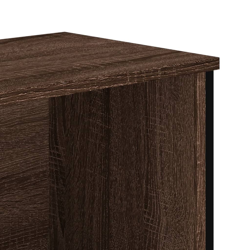 Schoenenkast 90x38x45,5 cm bewerkt hout bruin eikenkleurig is nu te koop bij PeponiXL, paradijselijk wonen!
