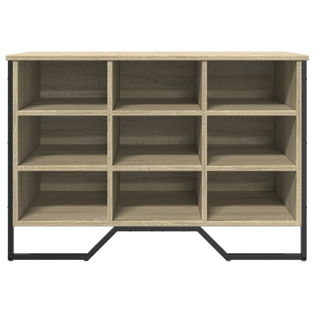 Schoenenkast 90x38x61,5 cm bewerkt hout sonoma eikenkleurig is nu te koop bij PeponiXL, paradijselijk wonen!