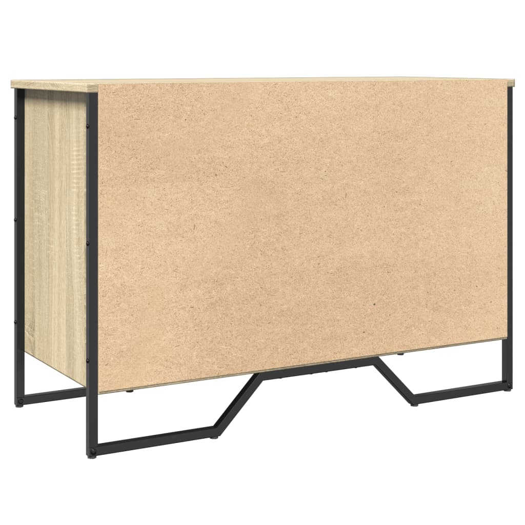 Schoenenkast 90x38x61,5 cm bewerkt hout sonoma eikenkleurig is nu te koop bij PeponiXL, paradijselijk wonen!