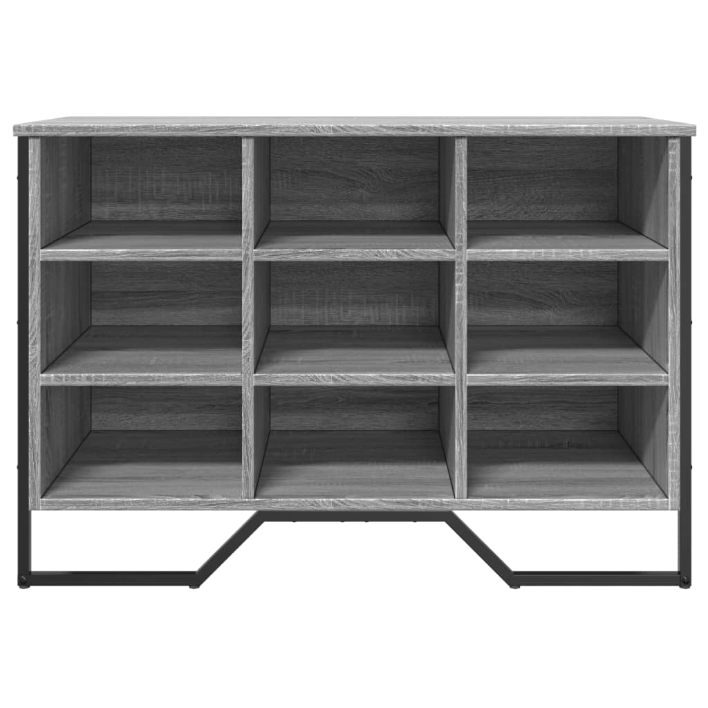 Schoenenkast 90x38x61,5 cm bewerkt hout grijs sonoma eikenkleur is nu te koop bij PeponiXL, paradijselijk wonen!
