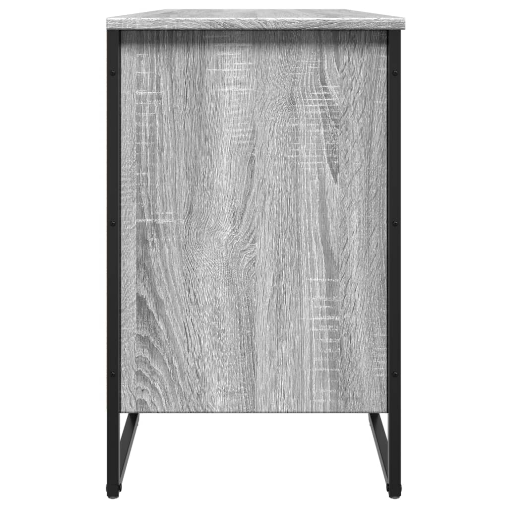 Schoenenkast 90x38x61,5 cm bewerkt hout grijs sonoma eikenkleur is nu te koop bij PeponiXL, paradijselijk wonen!