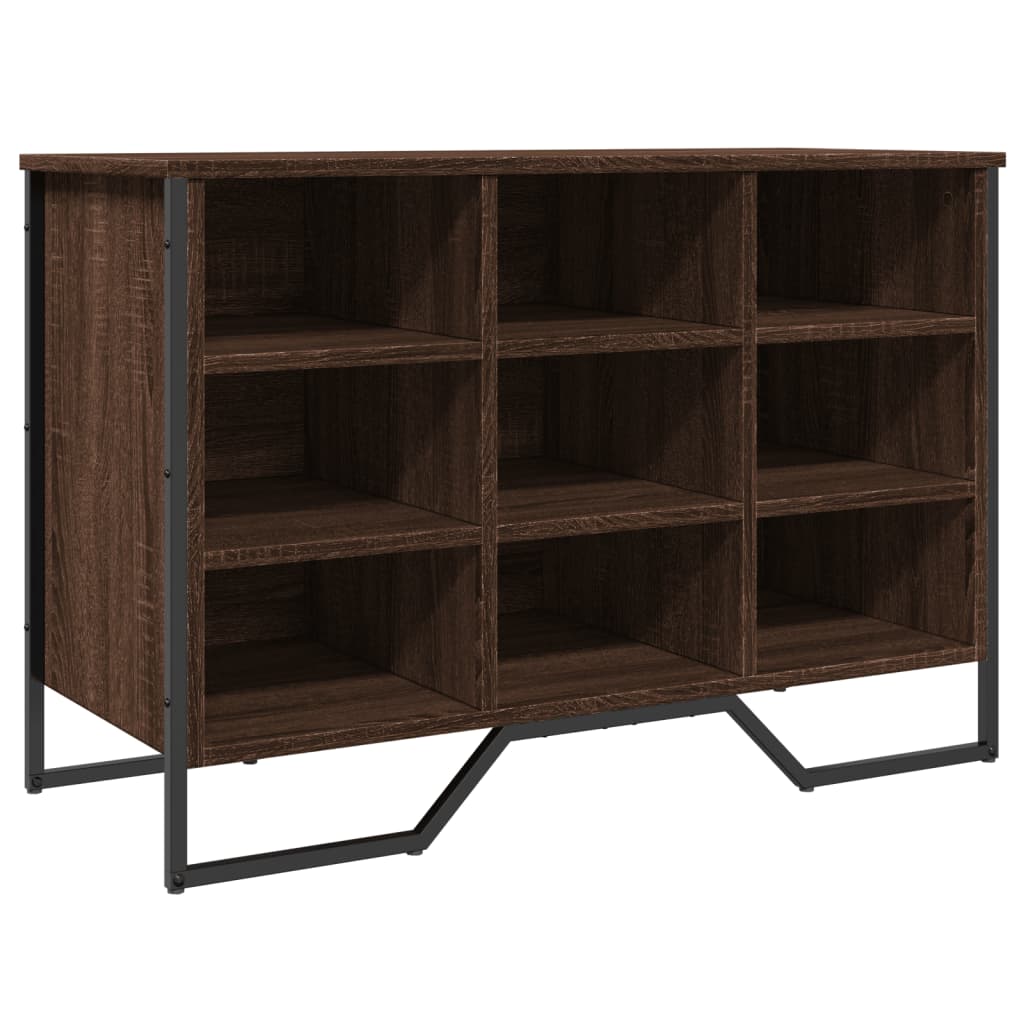 Schoenenkast 90x38x61,5 cm bewerkt hout bruin eikenkleurig is nu te koop bij PeponiXL, paradijselijk wonen!