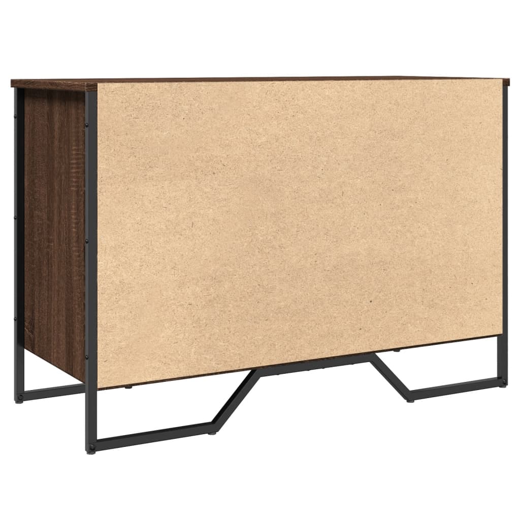 Schoenenkast 90x38x61,5 cm bewerkt hout bruin eikenkleurig is nu te koop bij PeponiXL, paradijselijk wonen!
