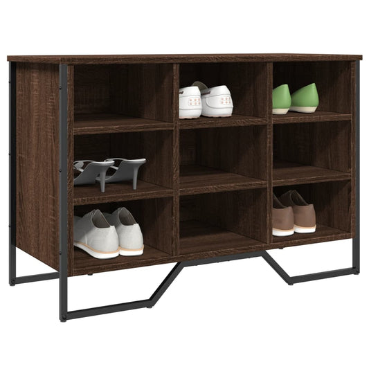 Schoenenkast 90x38x61,5 cm bewerkt hout bruin eikenkleurig is nu te koop bij PeponiXL, paradijselijk wonen!