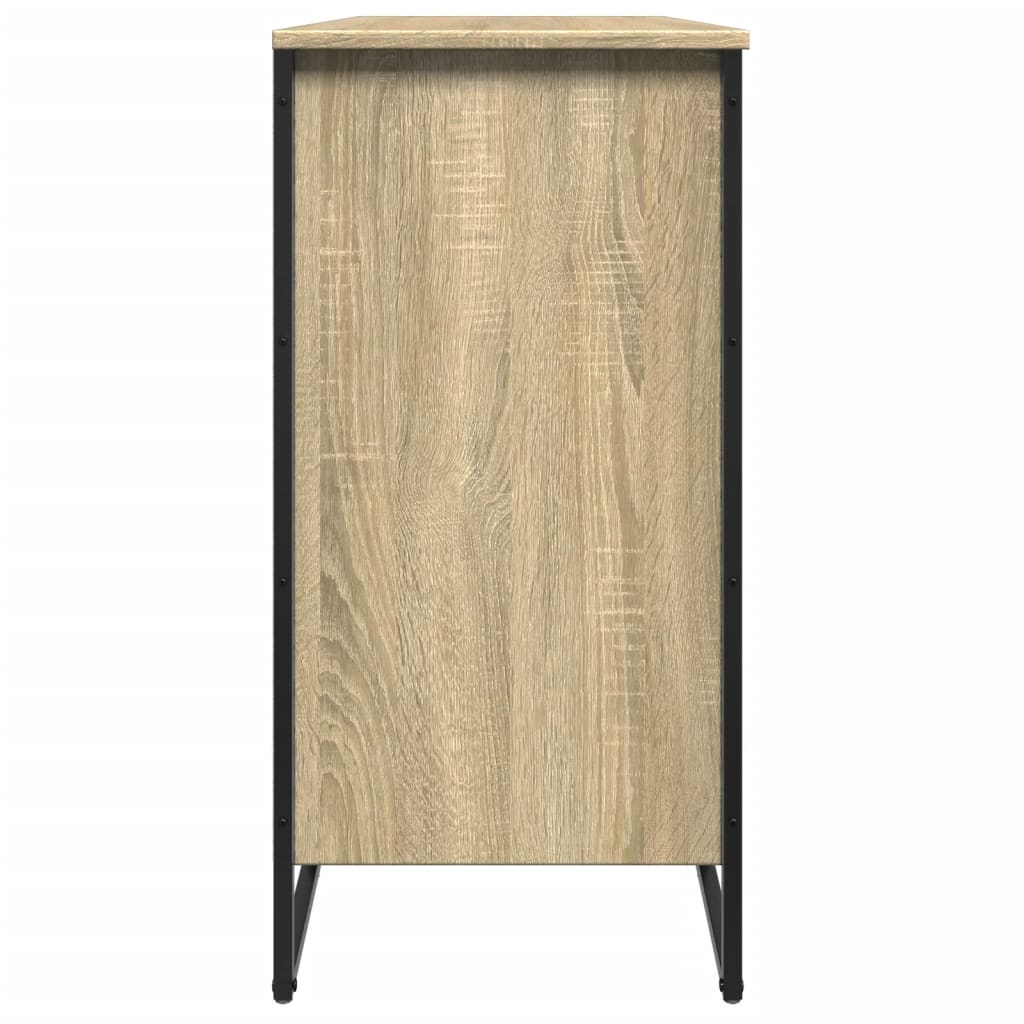 Schoenenkast 80x38x78 cm bewerkt hout sonoma eikenkleurig is nu te koop bij PeponiXL, paradijselijk wonen!