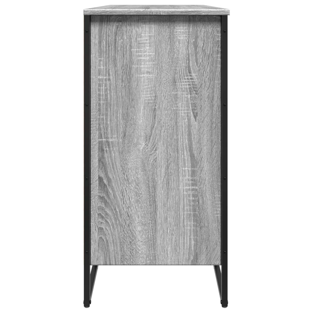 Schoenenkast 80x38x78 cm bewerkt hout grijs sonoma eikenkleurig is nu te koop bij PeponiXL, paradijselijk wonen!
