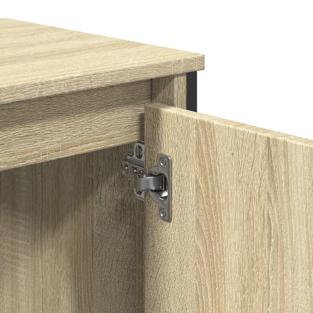 Wastafelkast 60x35x60 cm bewerkt hout sonoma eikenkleurig is nu te koop bij PeponiXL, paradijselijk wonen!