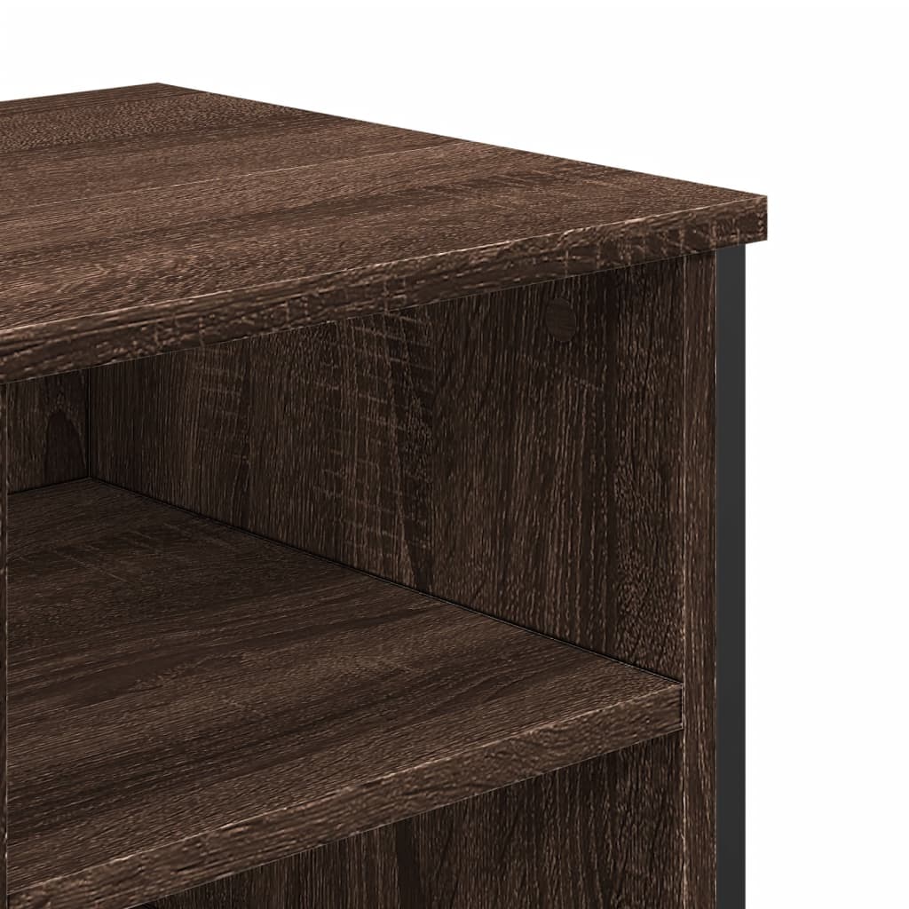 Wastafelkast 91x35x60 cm bewerkt hout bruin eikenkleurig is nu te koop bij PeponiXL, paradijselijk wonen!