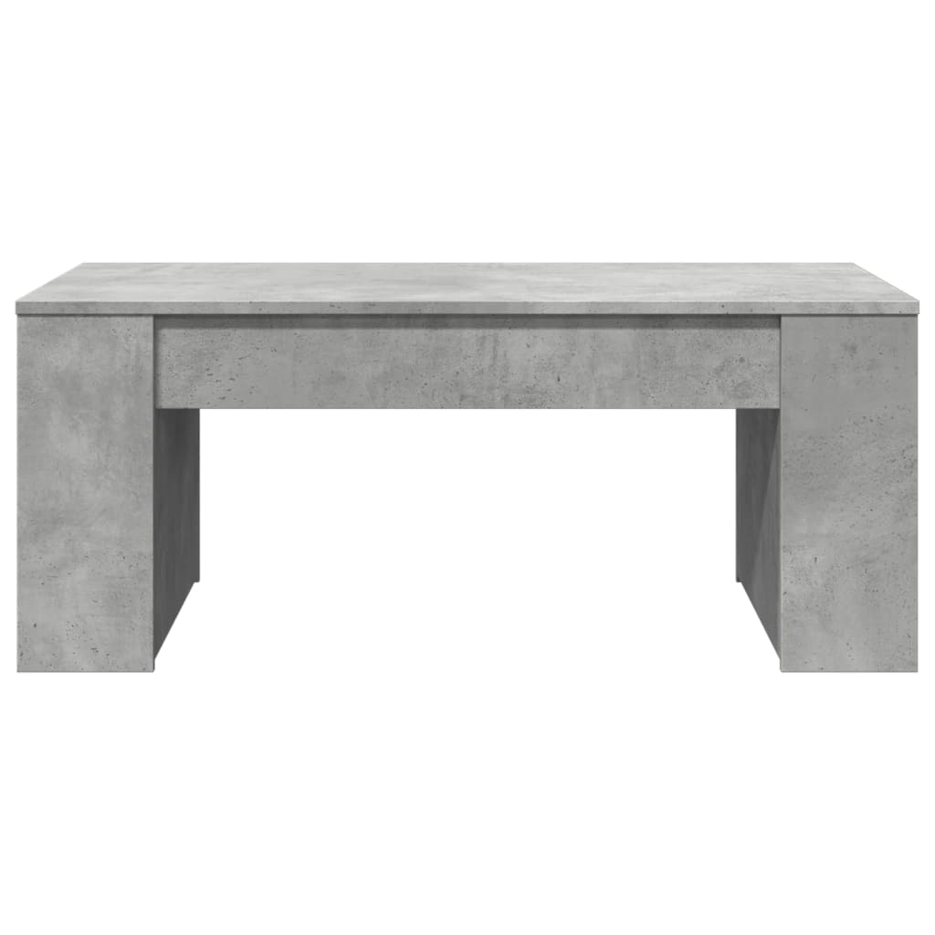 Salontafel 102x55x42 cm bewerkt hout betongrijs is nu te koop bij PeponiXL, paradijselijk wonen!