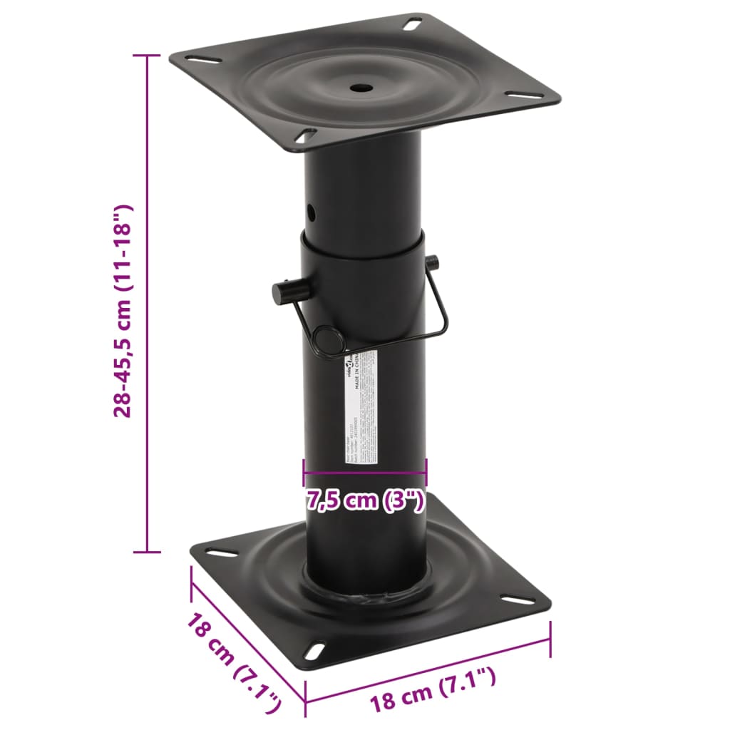 Bootstoelpoot verstelbaar 28-45,5 cm staal is nu te koop bij PeponiXL, paradijselijk wonen!