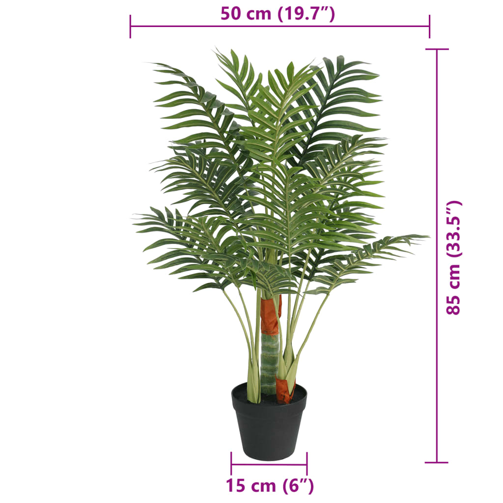 Kunstpalmboom met 3 stammen 85 cm polypropeen groen is nu te koop bij PeponiXL, paradijselijk wonen!