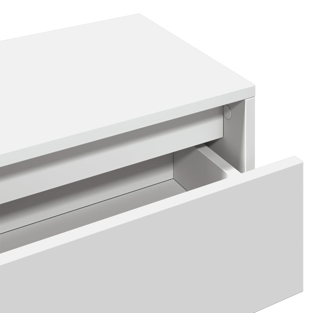 4-delige Garderobe set bewerkt hout wit is nu te koop bij PeponiXL, paradijselijk wonen!