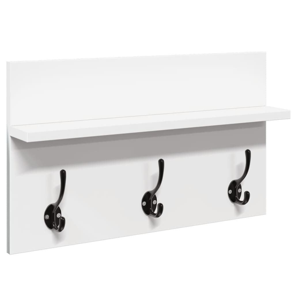 4-delige Garderobe set bewerkt hout wit is nu te koop bij PeponiXL, paradijselijk wonen!
