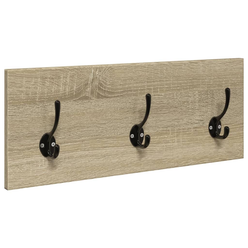 4-delige Garderobe set bewerkt hout sonoma eikenkleurig is nu te koop bij PeponiXL, paradijselijk wonen!