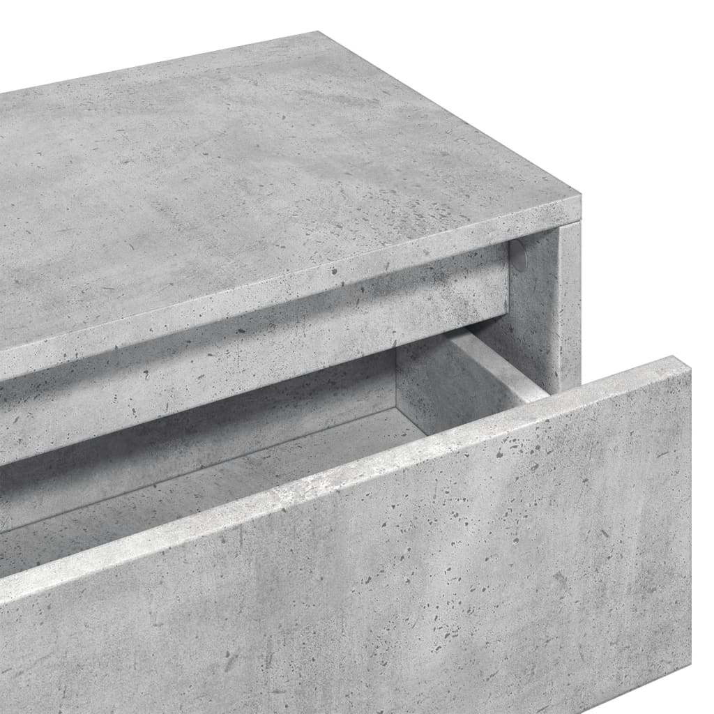 4-delige Garderobe set bewerkt hout betongrijs is nu te koop bij PeponiXL, paradijselijk wonen!
