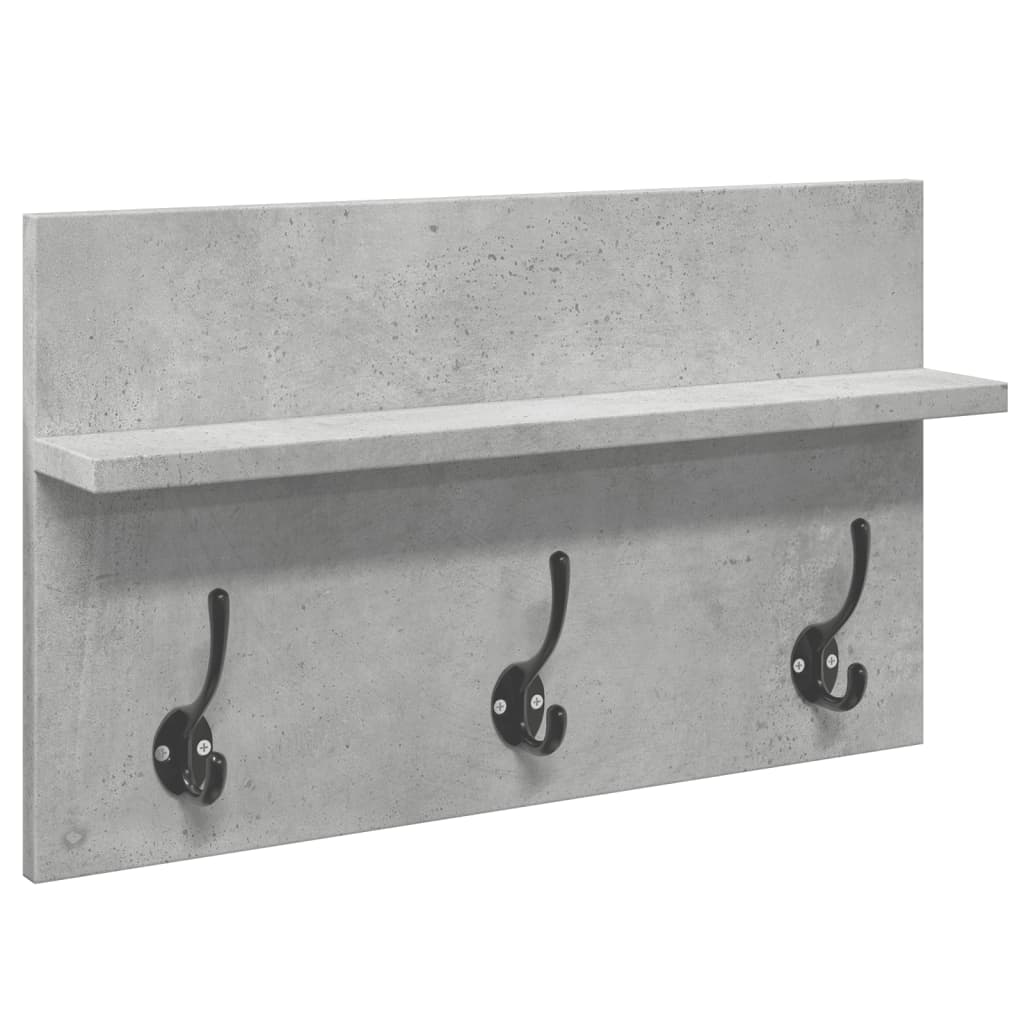 4-delige Garderobe set bewerkt hout betongrijs is nu te koop bij PeponiXL, paradijselijk wonen!