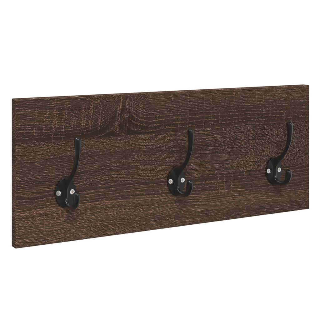 4-delige Garderobe set bewerkt hout bruin eikenkleurig is nu te koop bij PeponiXL, paradijselijk wonen!