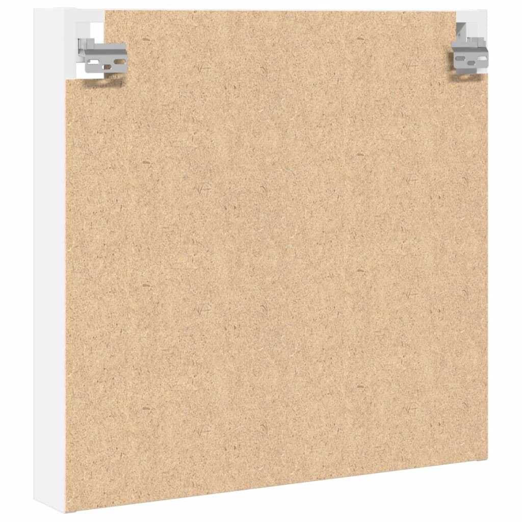 Vitrinekast 60x8,5x58 cm bewerkt hout wit is nu te koop bij PeponiXL, paradijselijk wonen!