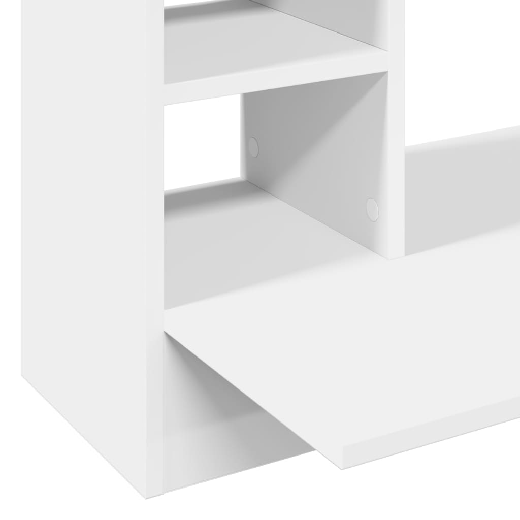 Wandbureau 105x48x75 cm bewerkt hout wit is nu te koop bij PeponiXL, paradijselijk wonen!