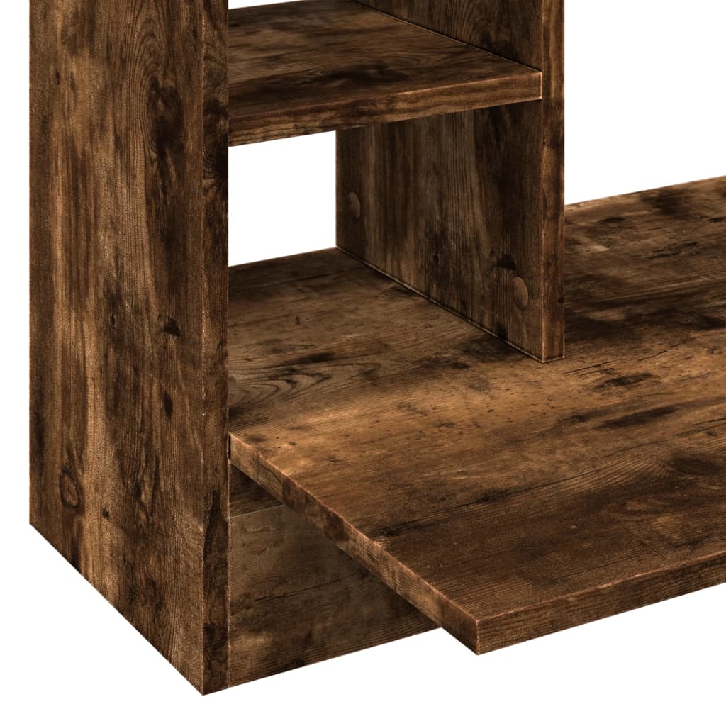 Wandbureau 105x48x75 cm bewerkt hout gerookt eikenkleurig is nu te koop bij PeponiXL, paradijselijk wonen!
