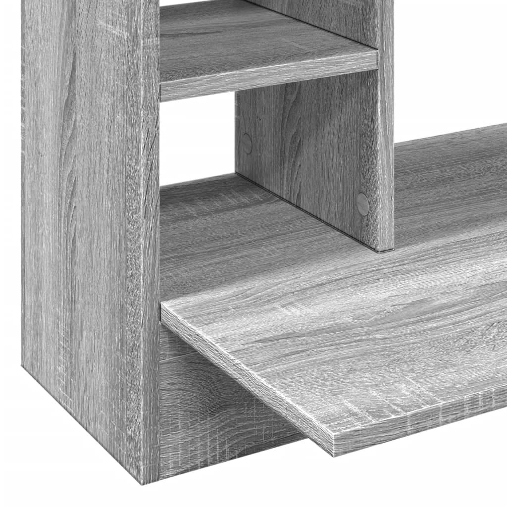 Wandbureau 105x48x75 cm bewerkt hout grijs sonoma eikenkleurig is nu te koop bij PeponiXL, paradijselijk wonen!