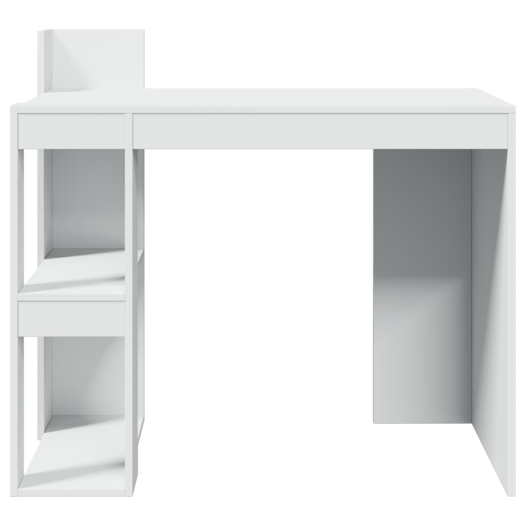 Bureau 103,5x56,5x94 cm bewerkt hout wit is nu te koop bij PeponiXL, paradijselijk wonen!