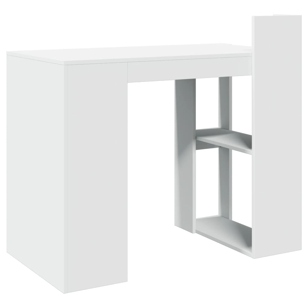 Bureau 103,5x56,5x94 cm bewerkt hout wit is nu te koop bij PeponiXL, paradijselijk wonen!