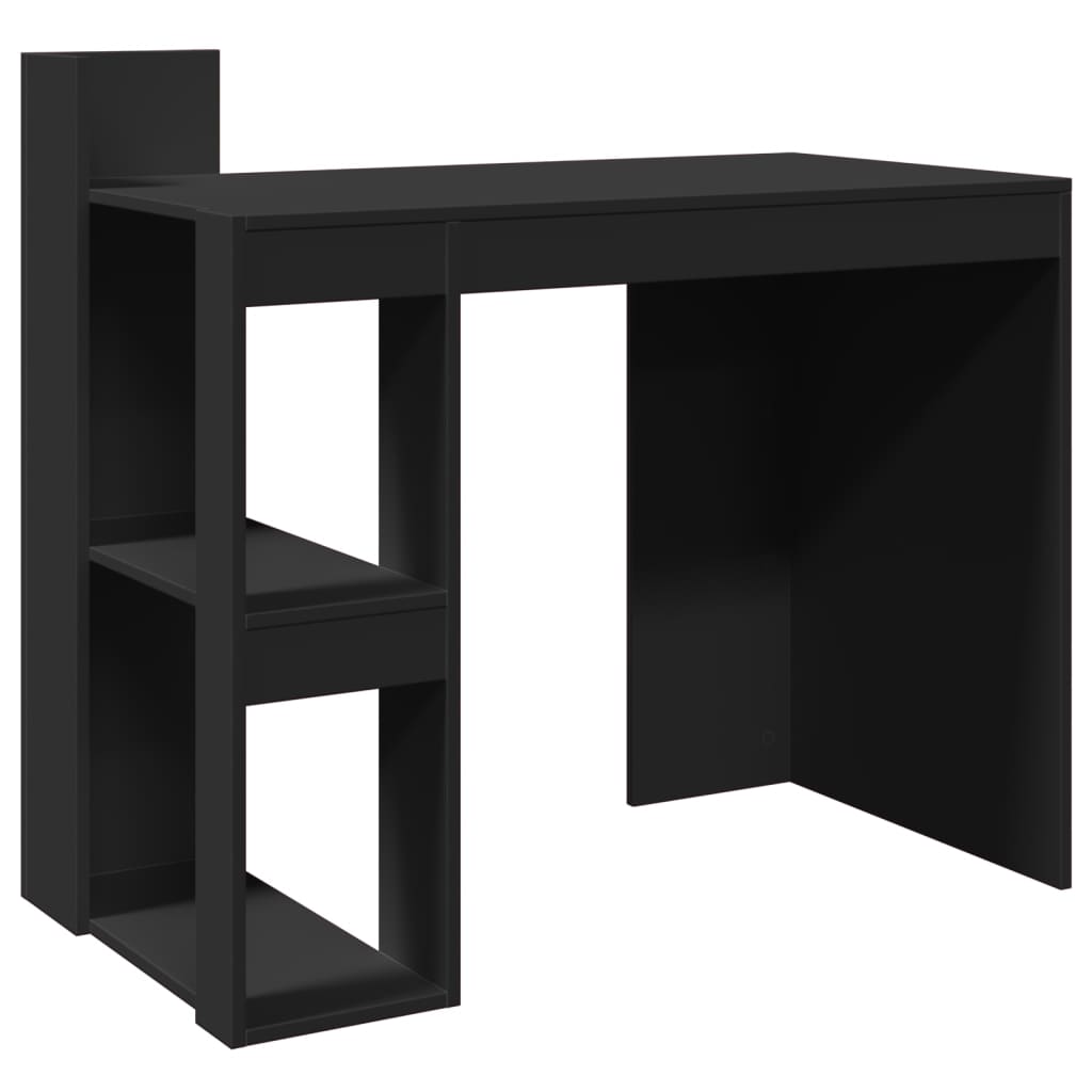 Bureau 103,5x56,5x94 cm bewerkt hout zwart is nu te koop bij PeponiXL, paradijselijk wonen!