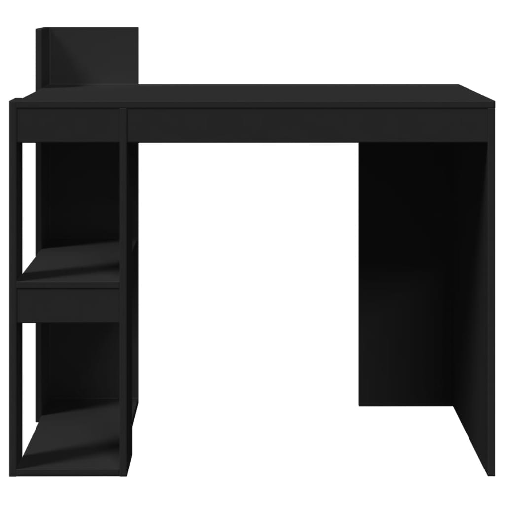 Bureau 103,5x56,5x94 cm bewerkt hout zwart is nu te koop bij PeponiXL, paradijselijk wonen!