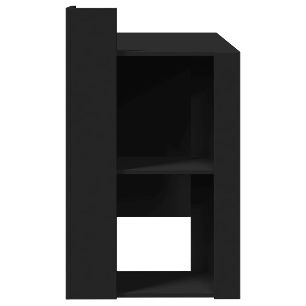 Bureau 103,5x56,5x94 cm bewerkt hout zwart is nu te koop bij PeponiXL, paradijselijk wonen!