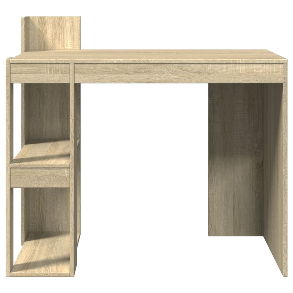 Bureau 103,5x56,5x94 cm bewerkt hout sonoma eikenkleurig is nu te koop bij PeponiXL, paradijselijk wonen!