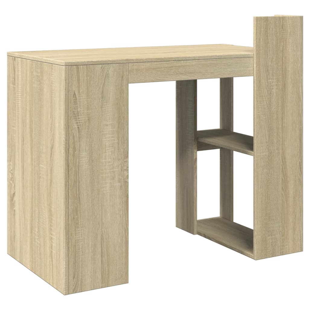 Bureau 103,5x56,5x94 cm bewerkt hout sonoma eikenkleurig is nu te koop bij PeponiXL, paradijselijk wonen!
