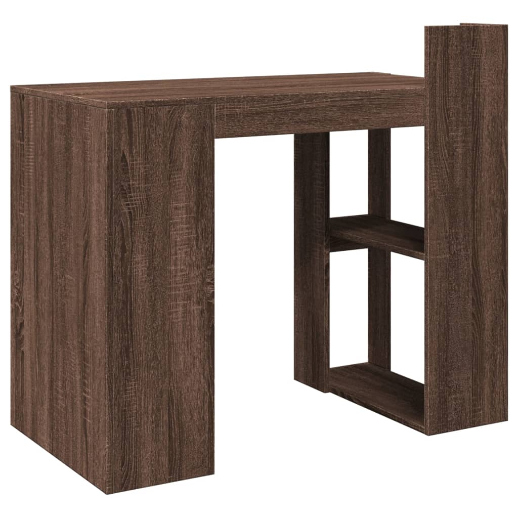 Bureau 103,5x56,5x94 cm bewerkt hout bruin eikenkleurig is nu te koop bij PeponiXL, paradijselijk wonen!