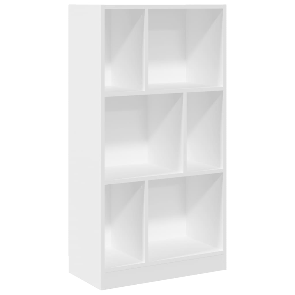 Boekenkast 57x28,5x107,5 cm bewerkt hout wit is nu te koop bij PeponiXL, paradijselijk wonen!
