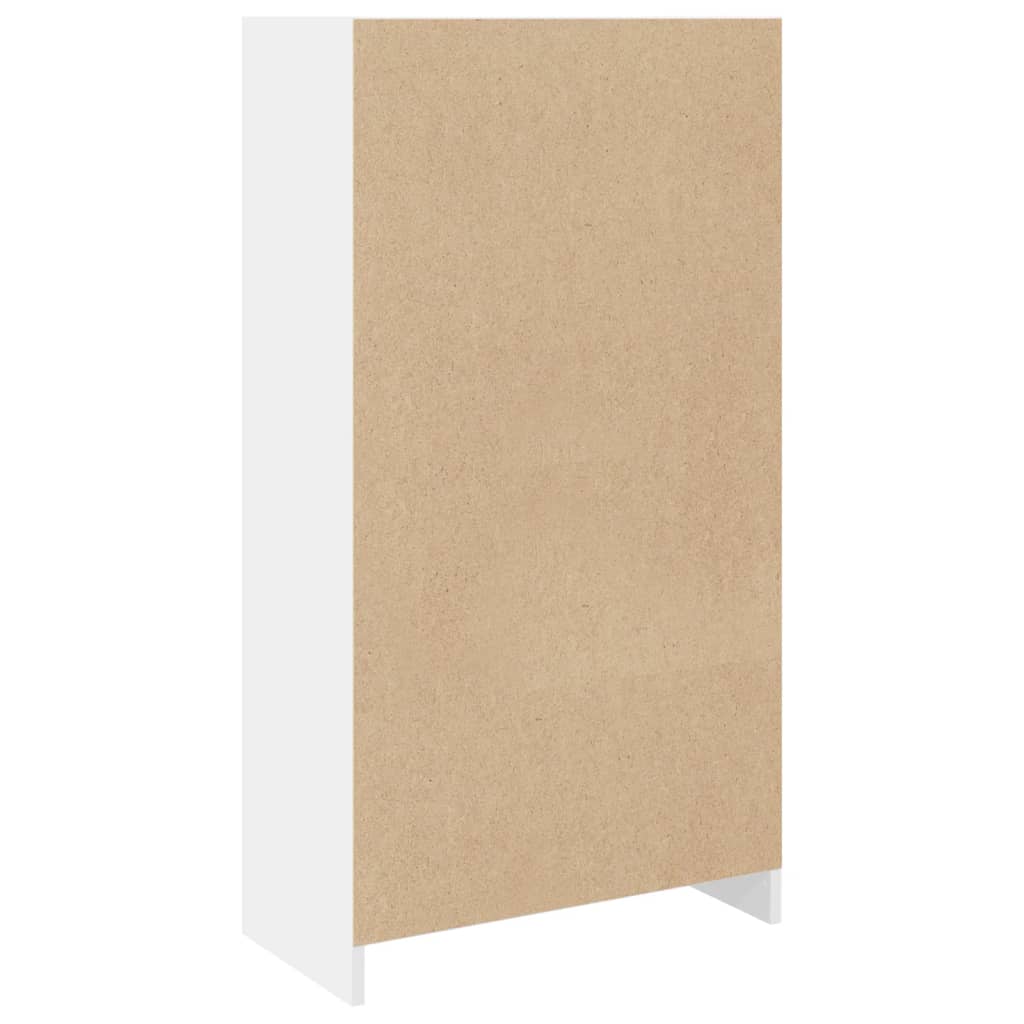 Boekenkast 57x28,5x107,5 cm bewerkt hout wit is nu te koop bij PeponiXL, paradijselijk wonen!