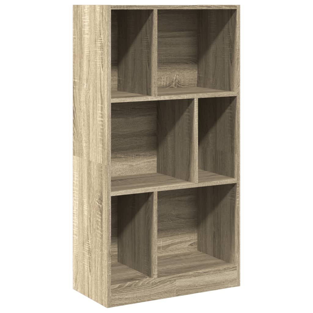 Boekenkast 57x28,5x107,5 cm bewerkt hout sonoma eikenkleurig is nu te koop bij PeponiXL, paradijselijk wonen!