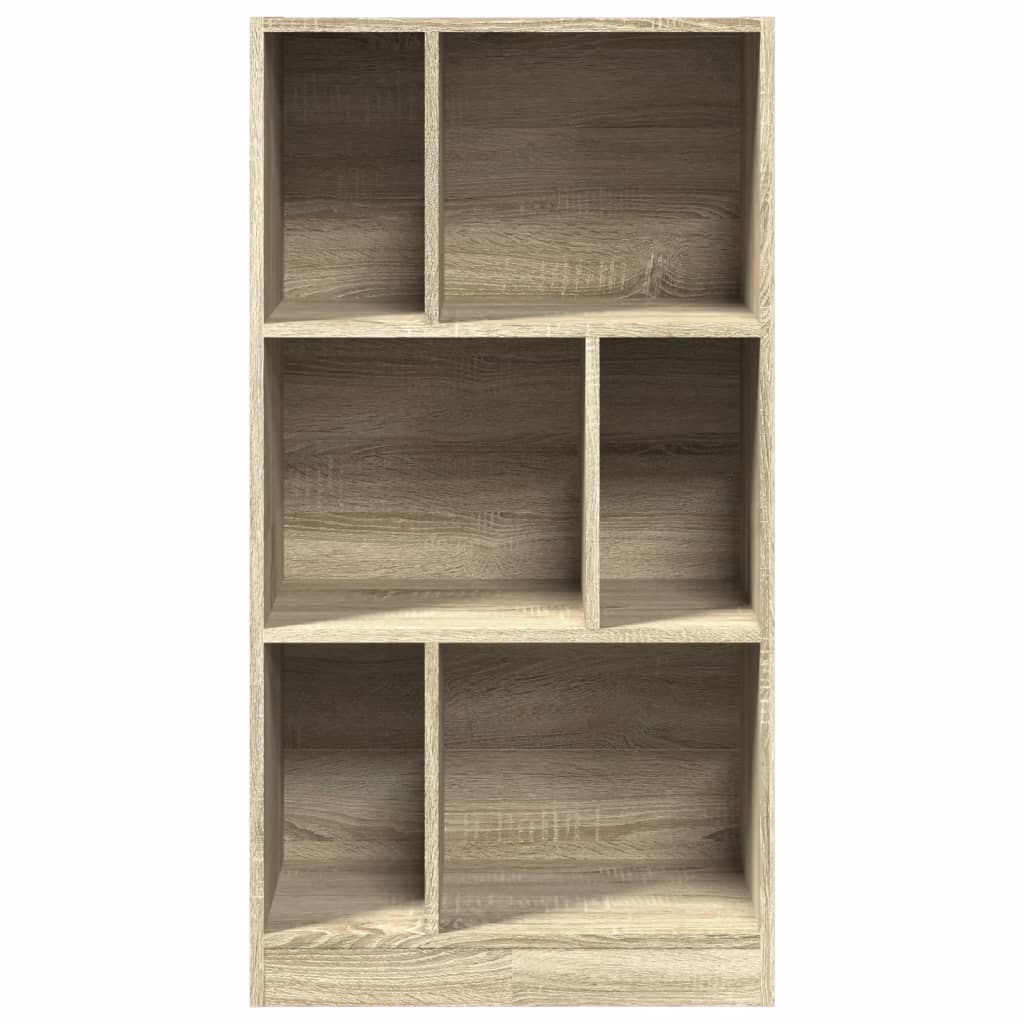 Boekenkast 57x28,5x107,5 cm bewerkt hout sonoma eikenkleurig is nu te koop bij PeponiXL, paradijselijk wonen!