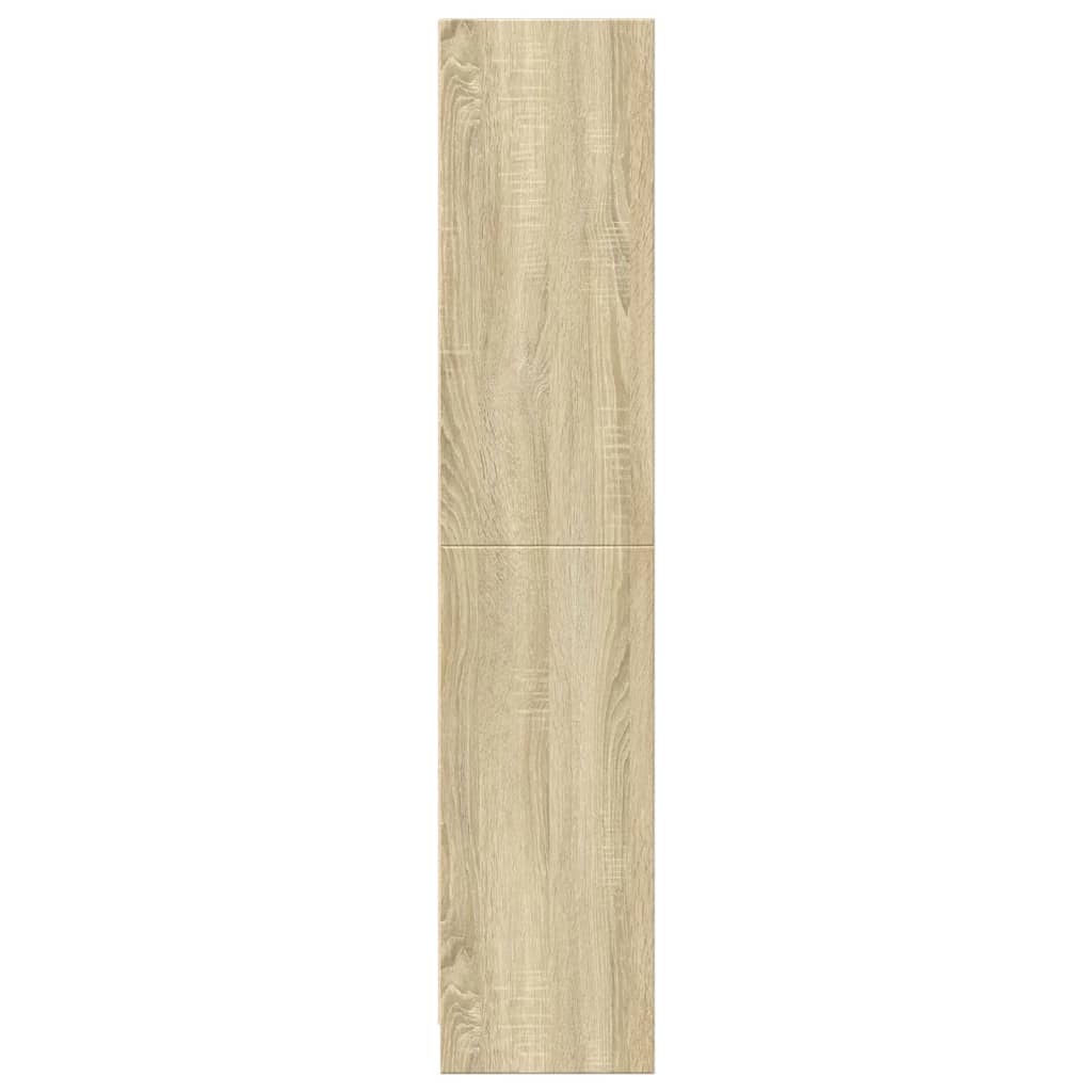 Boekenkast 57x28,5x107,5 cm bewerkt hout sonoma eikenkleurig is nu te koop bij PeponiXL, paradijselijk wonen!