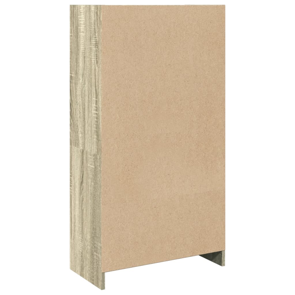 Boekenkast 57x28,5x107,5 cm bewerkt hout sonoma eikenkleurig is nu te koop bij PeponiXL, paradijselijk wonen!