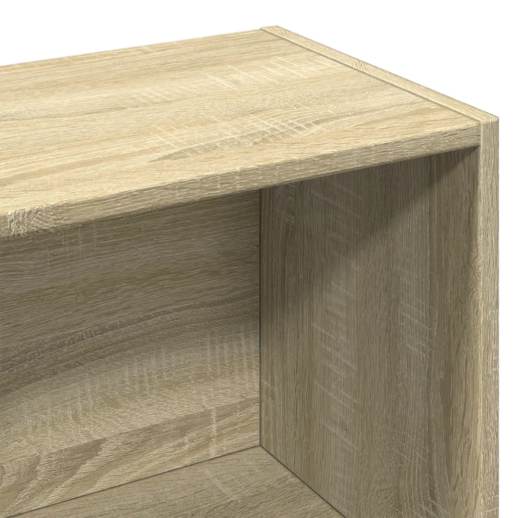 Boekenkast 57x28,5x107,5 cm bewerkt hout sonoma eikenkleurig is nu te koop bij PeponiXL, paradijselijk wonen!