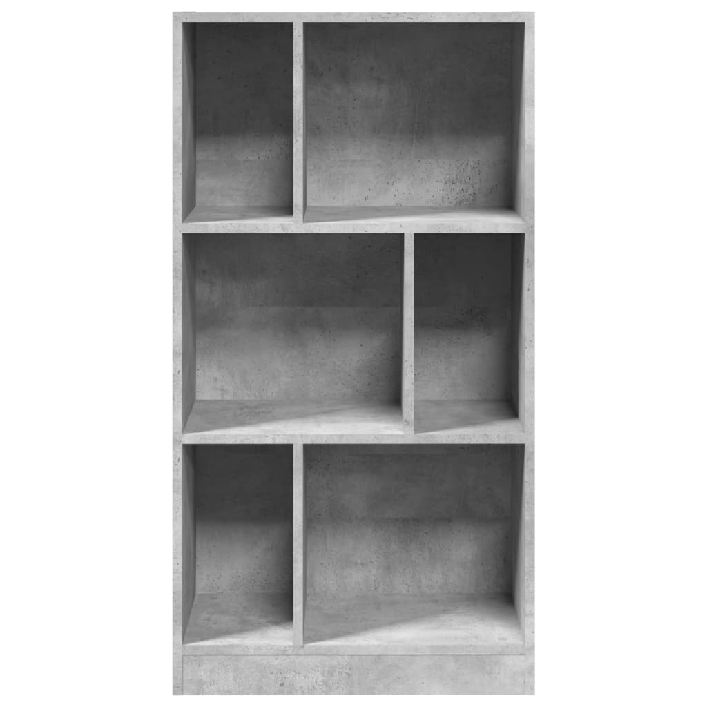 Boekenkast 57x28,5x107,5 cm bewerkt hout betongrijs is nu te koop bij PeponiXL, paradijselijk wonen!