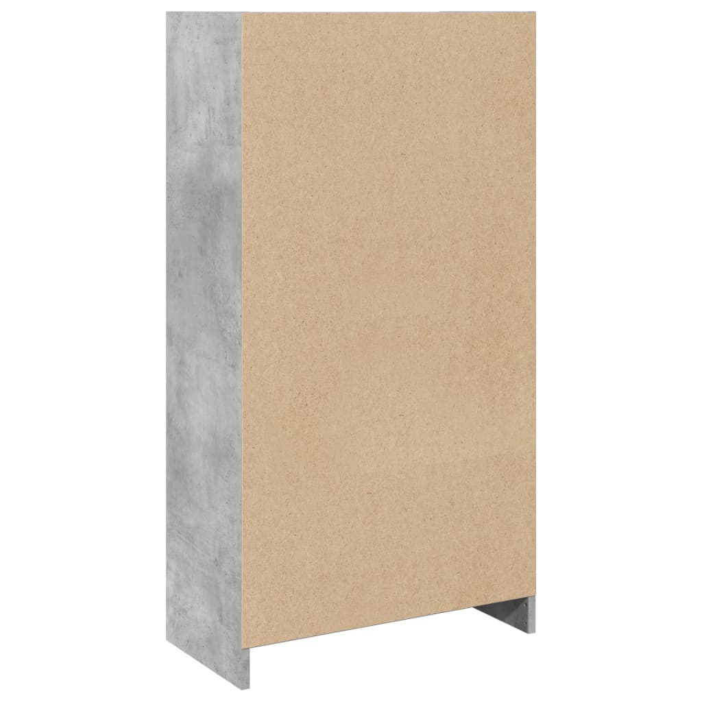 Boekenkast 57x28,5x107,5 cm bewerkt hout betongrijs is nu te koop bij PeponiXL, paradijselijk wonen!