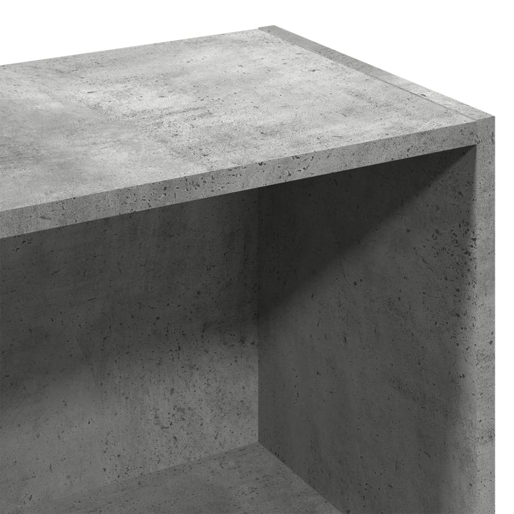 Boekenkast 57x28,5x107,5 cm bewerkt hout betongrijs is nu te koop bij PeponiXL, paradijselijk wonen!