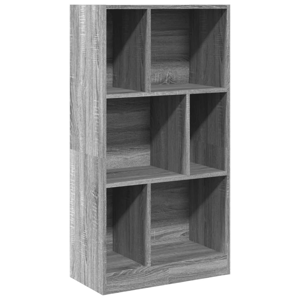 Boekenkast 57x28,5x107,5 cm bewerkt hout grijs sonoma eiken is nu te koop bij PeponiXL, paradijselijk wonen!