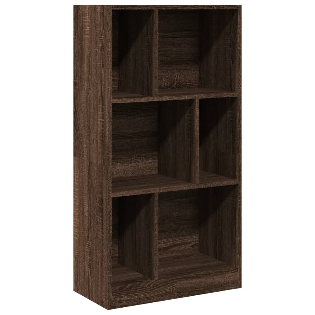 Boekenkast 57x28,5x107,5 cm bewerkt hout bruin eikenkleurig is nu te koop bij PeponiXL, paradijselijk wonen!
